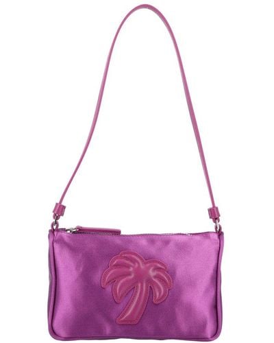 Palm Angels Saint Palm Shoulder Bag - Purple