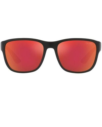 Prada Square-frame Sunglasses - Red