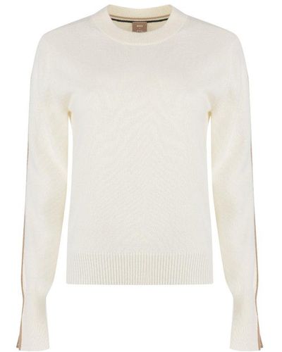 BOSS X Ftc Cashmere - Cashmere Sweater - White