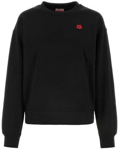 KENZO Boke Flower Crewneck Classic Sweatshirt - Black