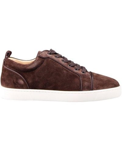 Christian Louboutin Louis Junior Lace-up Sneakers - Brown