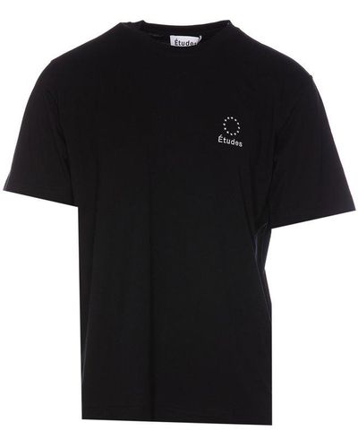 Etudes Studio Logo-embroidered Crewneck T-shirt - Black
