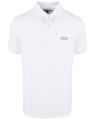 Barbour Logo Printed Polo Shirt - White