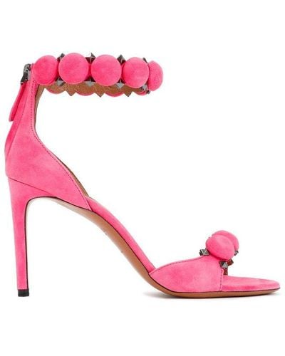 Alaïa Ankle Bracelet Bombe Sandals - Pink