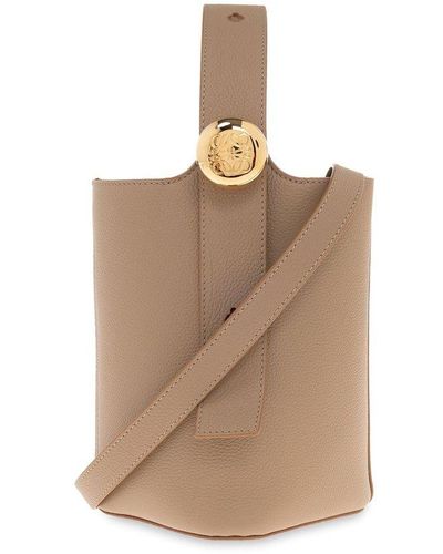 Loewe 'pebble Mini' Bucket Shoulder Bag, - Natural