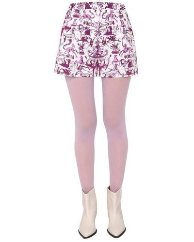 Patou Printed Shorts - Pink