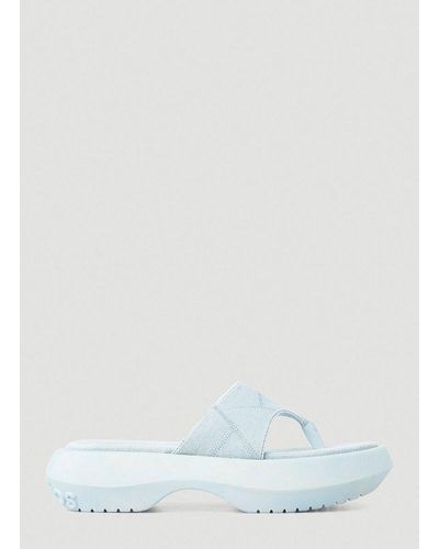 Acne Studios Musubi Bow Denim Slide Sandal (Women)