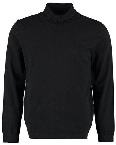 Paolo Pecora Roll Neck Knitted Jumper - Black