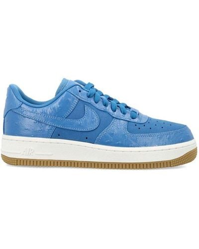 Nike Air Force 1 '07 Lx Panelled Lace-up Trainers - Blue