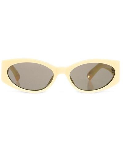 Jacquemus Sunglasses With Logo, - Yellow