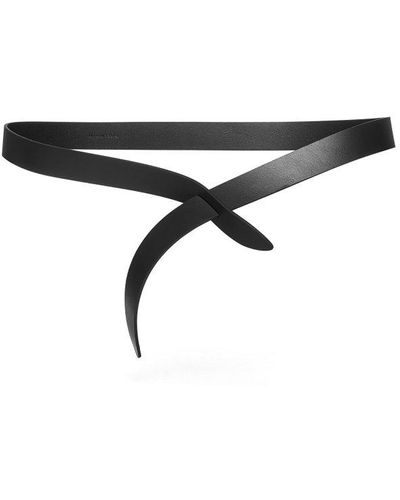 Isabel Marant Lecce Knot Detailed Belt - Black