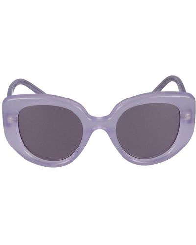 Loewe Round Frame Sunglasses - Purple