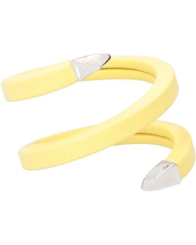 Bottega Veneta Coiled Cuff Bracelet - Yellow