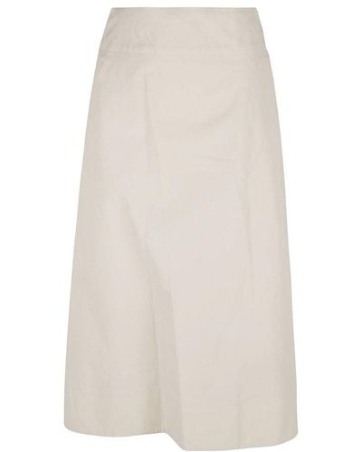 Lorena Antoniazzi Belted Waist Midi Skirt - White