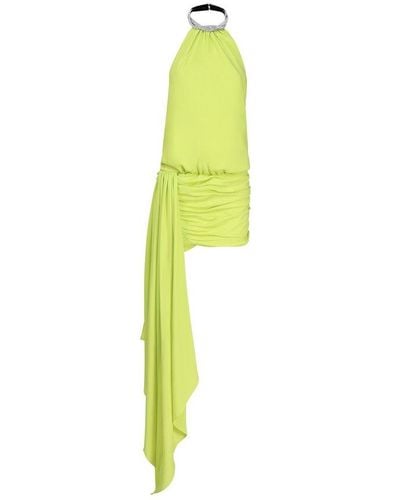 Nue Iris Embellished Halterneck Mini Dress - Green