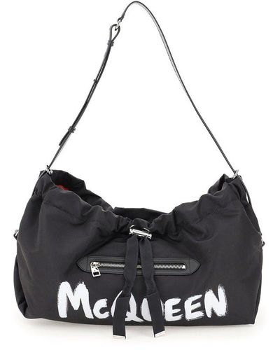 Alexander McQueen The Bundle Nylon Bag - Black