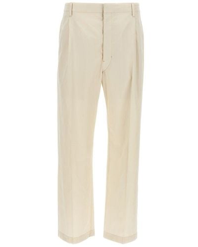 Lemaire Easy Pleated Pants - Natural