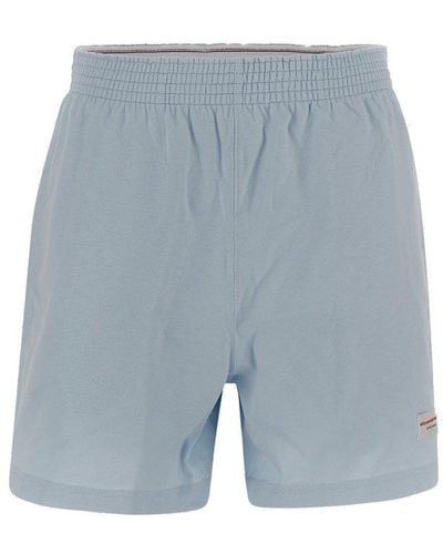 Alexander Wang Logo Tag Jersey Shorts - Blue