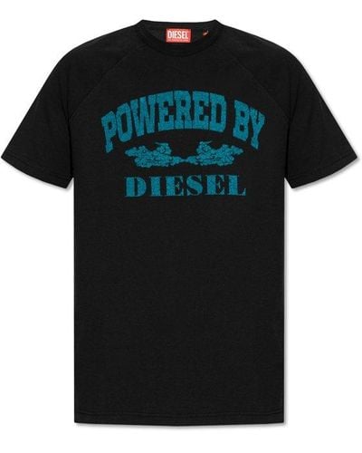 DIESEL 't-rust' T-shirt, - Black