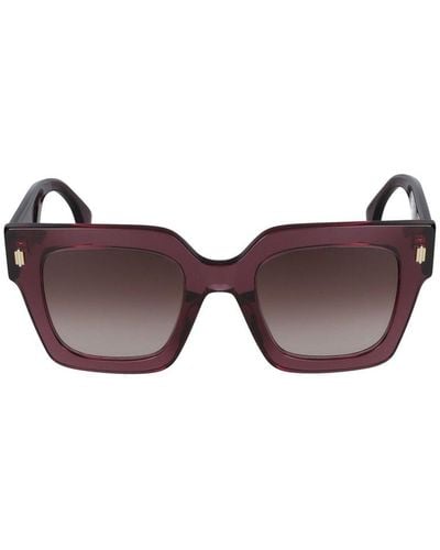 Fendi Square Frame Sunglasses - Purple