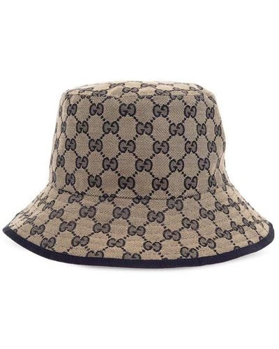 Gucci GG Monogrammed Reversible Bucket Hat - Multicolor
