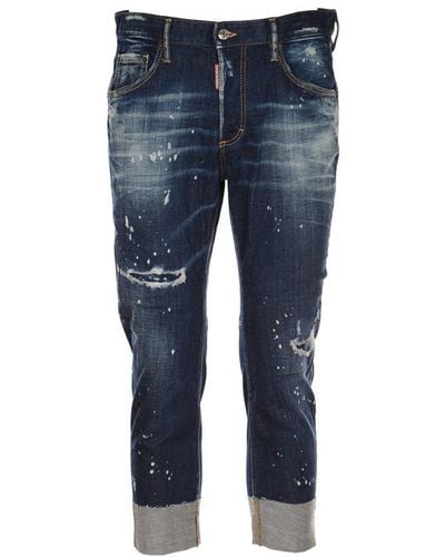 DSquared² Destroyed Effect Jeans - Blue