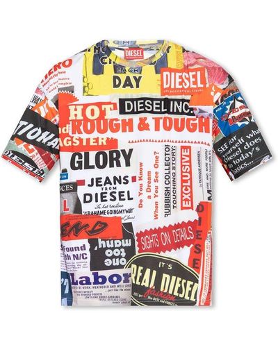 DIESEL '45th Anniversary' Limited Edition T-shirt, - Red