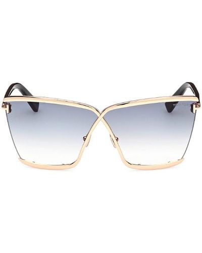 Tom Ford Butterfly Frame Sunglasses - Metallic