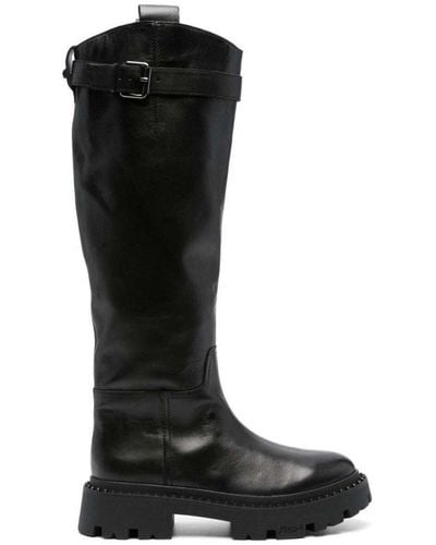 Ash Galaxi Chunky Knee Boots - Black
