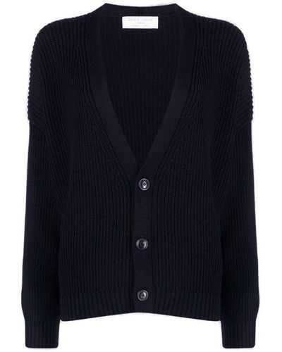 Societe Anonyme Plunging V-neck Buttoned Cardigan - Blue