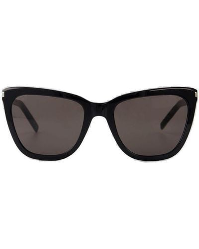 Saint Laurent Cat-eye Frame Sunglasses - Black