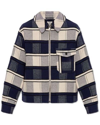 Woolrich Checked Jacket, - Blue