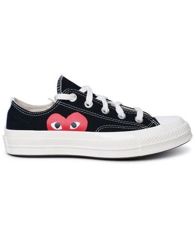 COMME DES GARÇONS PLAY Heart Printed Low-top Trainers - White