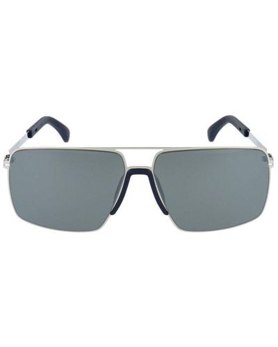 Mykita Mylon Sun Lotus Aviator Sunglasses - Grey