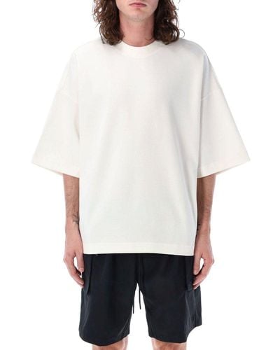 Nike Sportswear Tech Fleece Reimagined Short-sleeved Sweatshirt - White