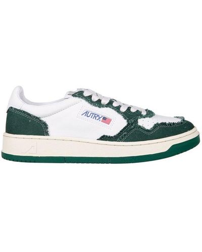 Autry Medalist Lace-up Sneakers - Green