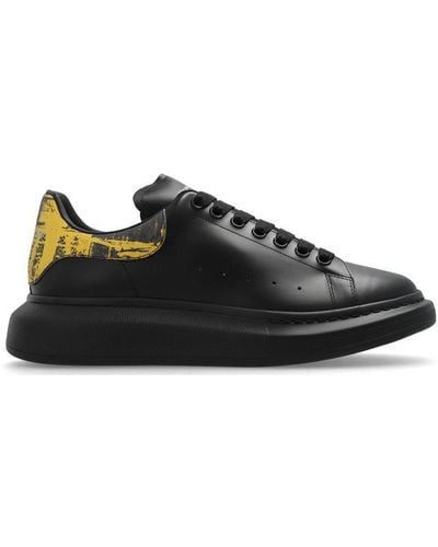 Alexander McQueen Logo Printed Lace-up Sneakers - Black