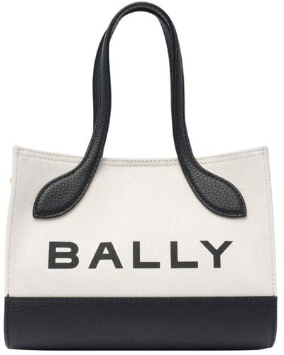 Bally Logo Printed Tote Bag - Black