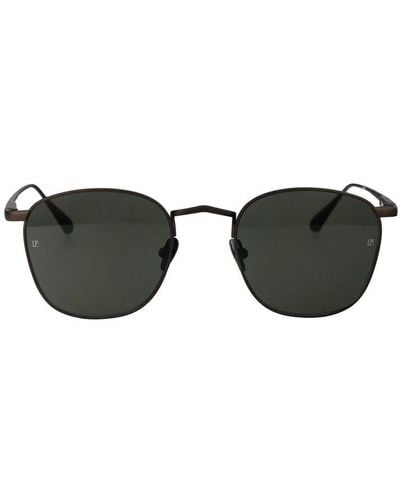 Linda Farrow Simon Square Frame Sunglasses - Black