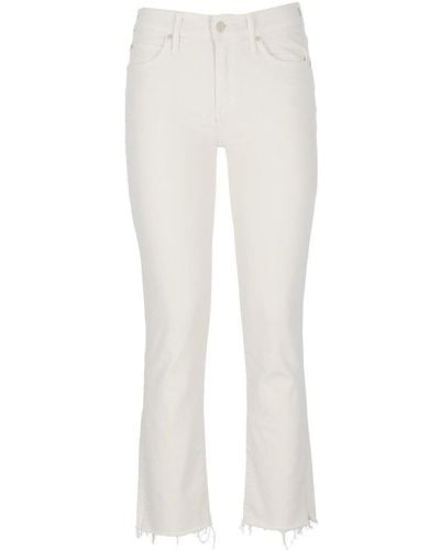 Mother The Rascal Cropped Jeans - White