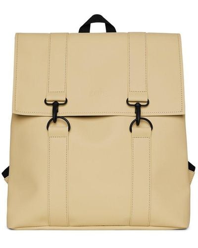 Rains Msn Hook Detailed Mini Backpack - Natural