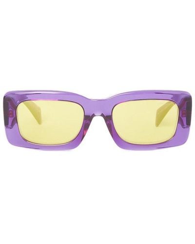 Versace Rectangular Frame Sunglasses - Purple