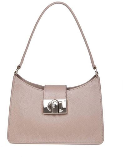 Furla Leather Shoulder Bag - Pink