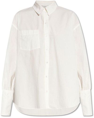 Anine Bing 'maxine' Oversize Shirt, - White