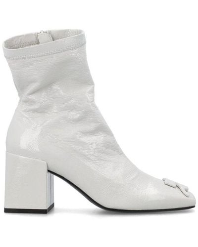 Courreges Heritage Ankle Boots in White | Lyst