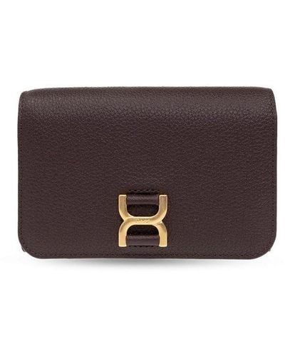 Chloé Leather Wallet - Purple