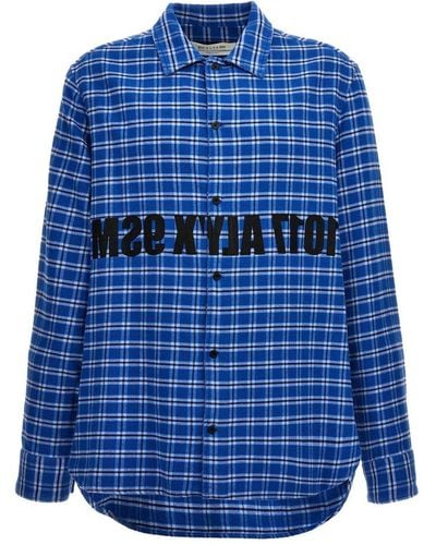1017 ALYX 9SM 'Graphic Flannel' Shirt - Blue