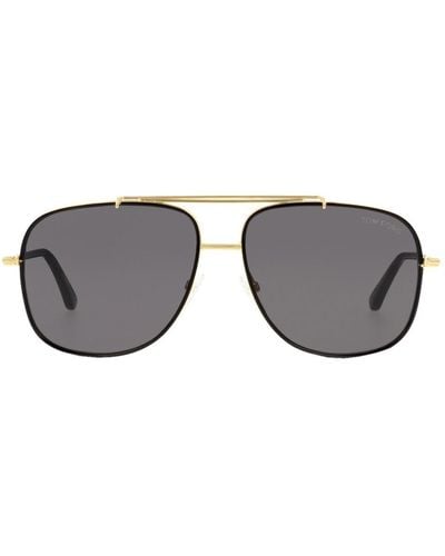 Tom Ford Round Frame Sunglasses - Black