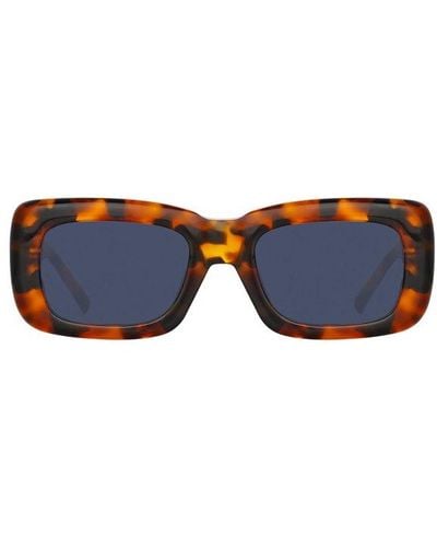 Linda Farrow X The Attico Square Frame Sunglasses - Blue