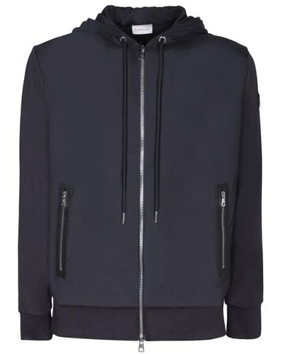 Moncler Zip-up Hooded Jacket - Blue